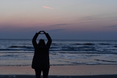 Sonnenuntergang-Callantsoog-Herz
